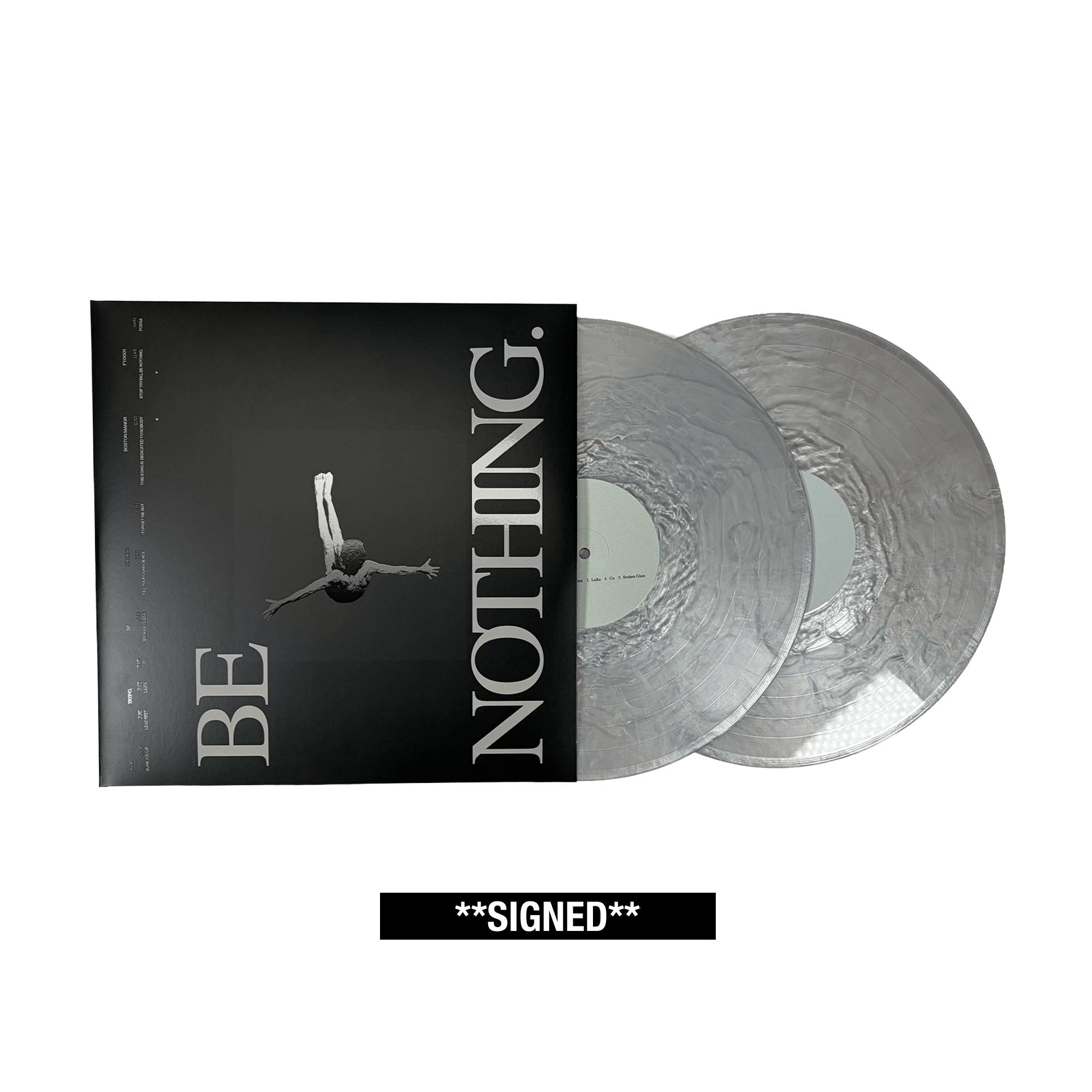 SIGNED Be Nothing (10 Year) 2x12" Vinyl - Metallic Silver