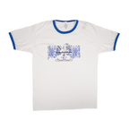 Clown Ringer Tee - White/Blue